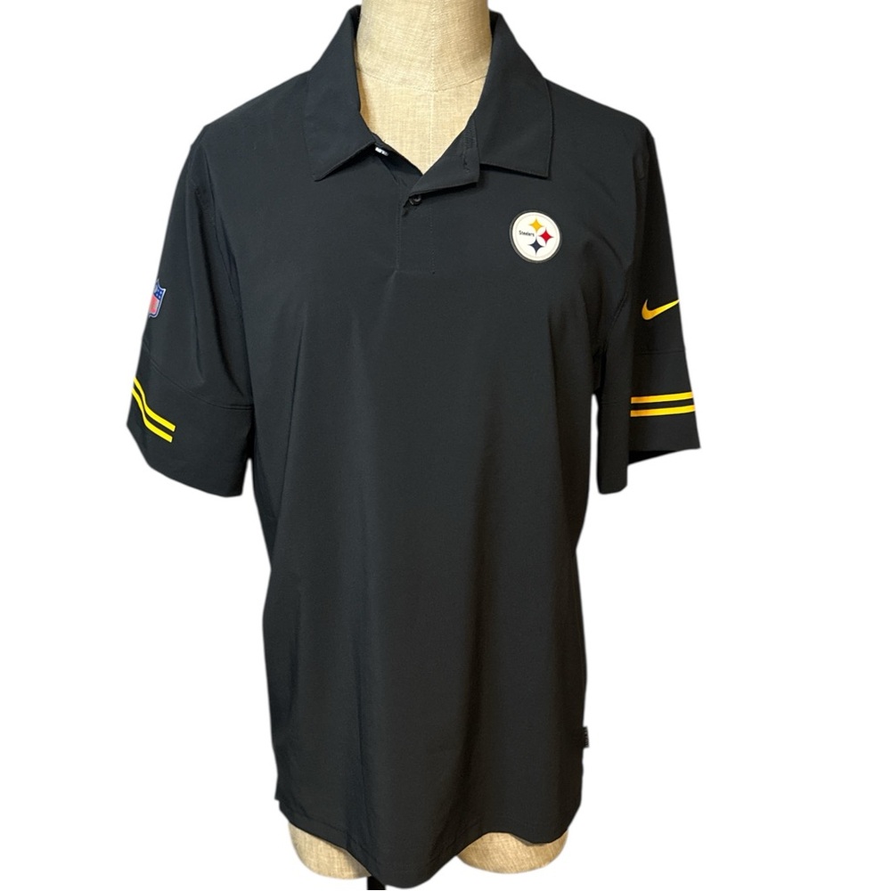 Nike Steelers Dri Fit On Field Polo Size L